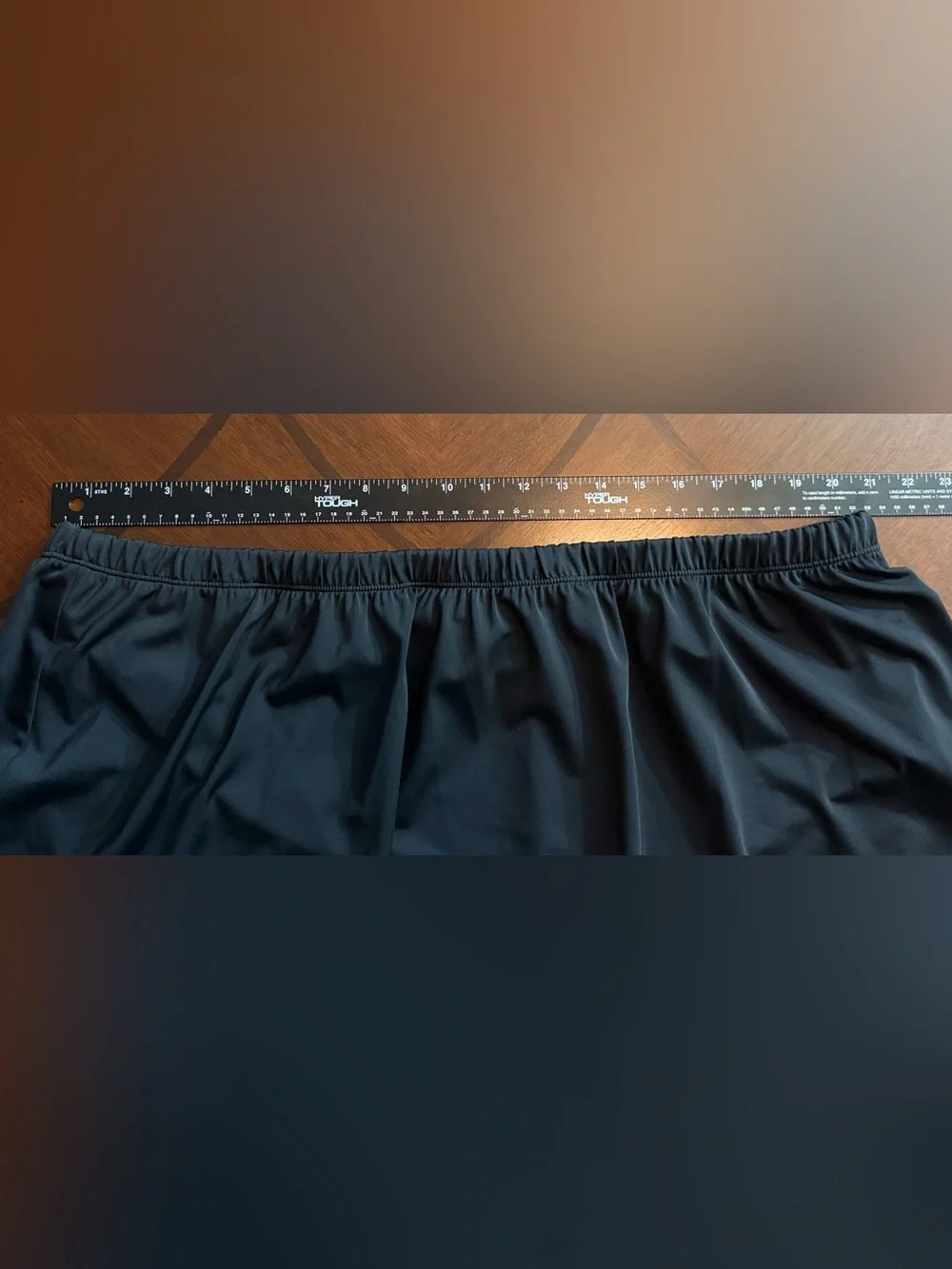 SWIM 365 Black Elastic-Waist Circle Swim Skirt